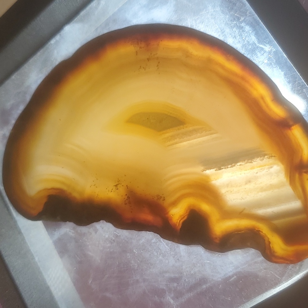 Carnelian Fire Agate Slice